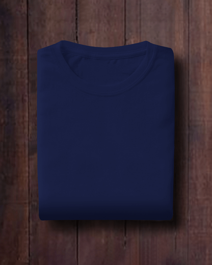 Premium Cotton Plain Navy Blue T-shirts