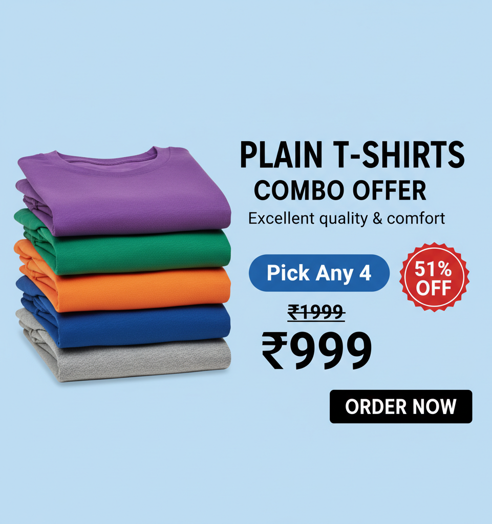 Plain T-Shirts Banner - Complete Stack Visible