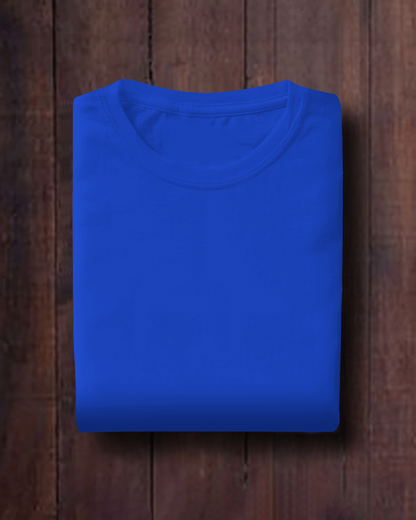 Sapphire Blue Premium Cotton T-shirts