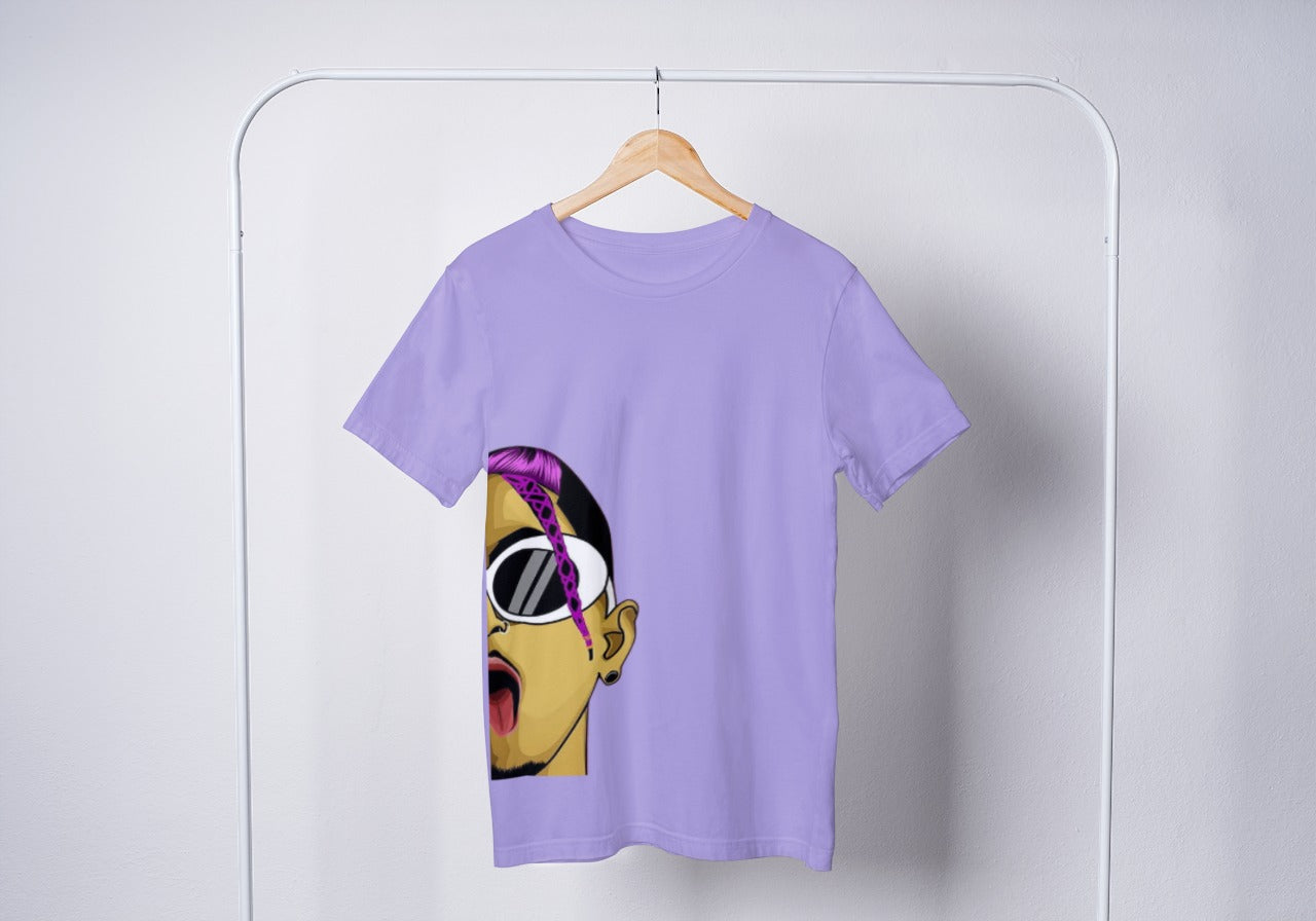 MC STAN One Side Trendy Cotton T-shirts