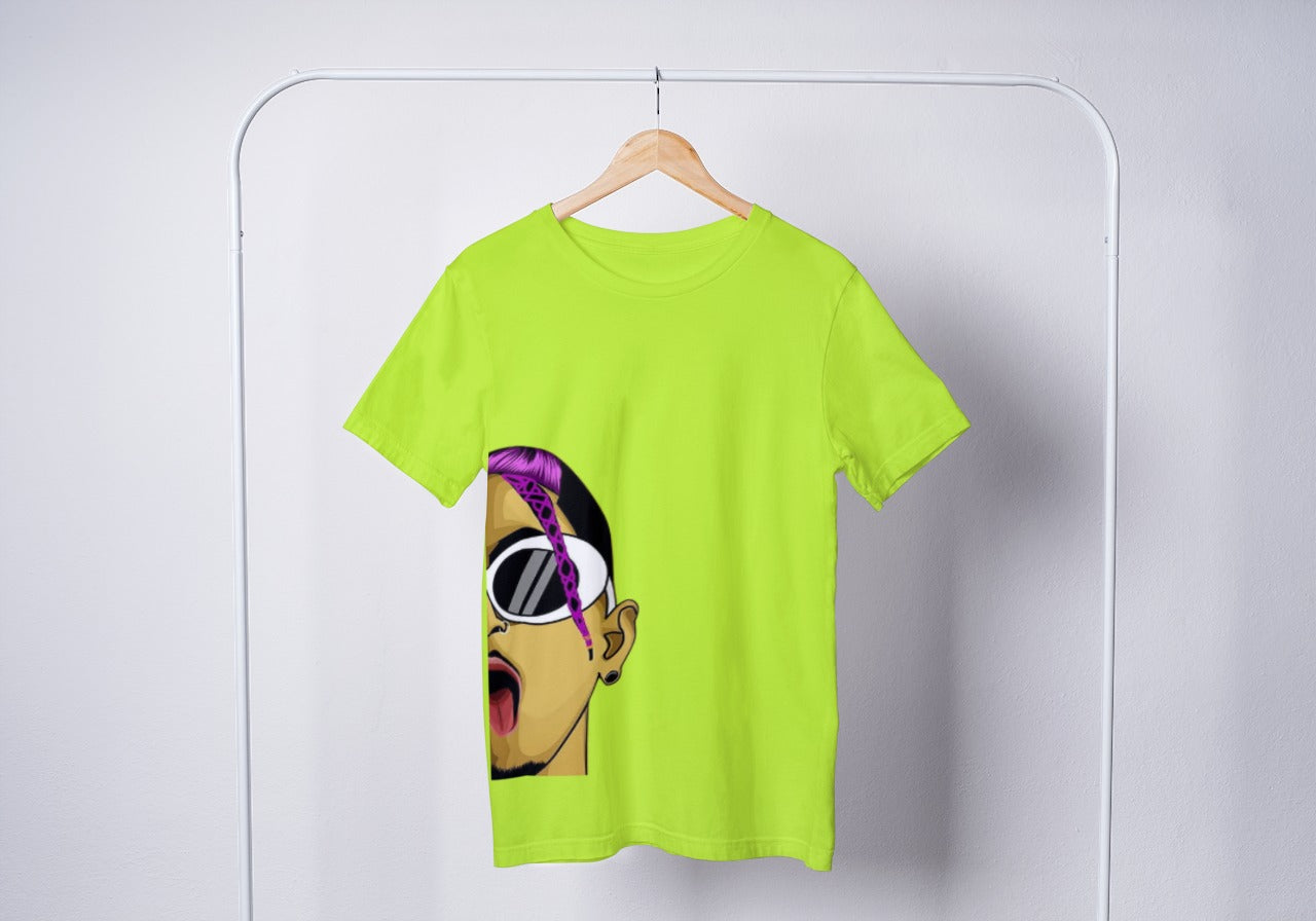 MC STAN One Side Trendy Cotton T-shirts