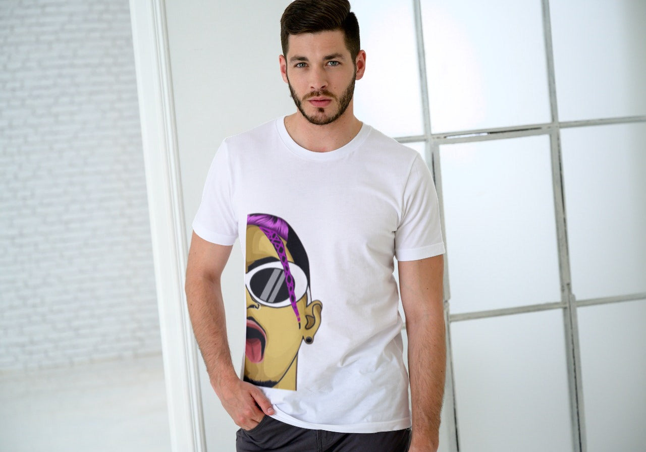MC STAN One Side Trendy Cotton T-shirts