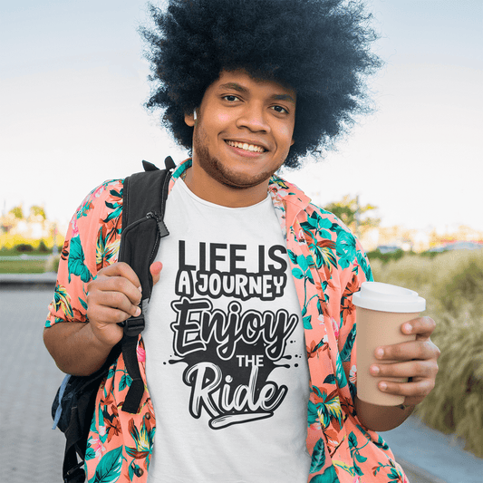 Life Is A Journey Cotton T-shirts