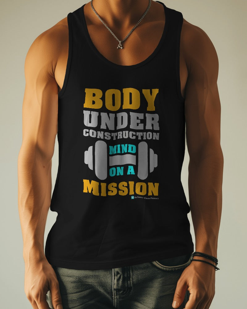 Body Under Construction Cotton Gym Vests