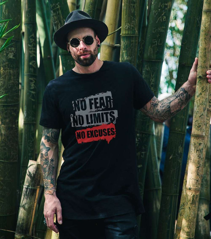 Premium Cotton No Fear No Limits Tees