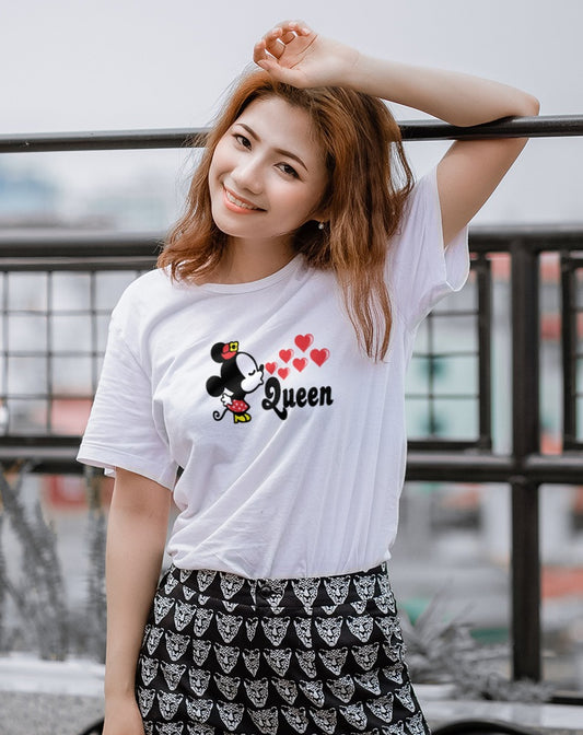Premium Cotton Queen Miney Tees For Her