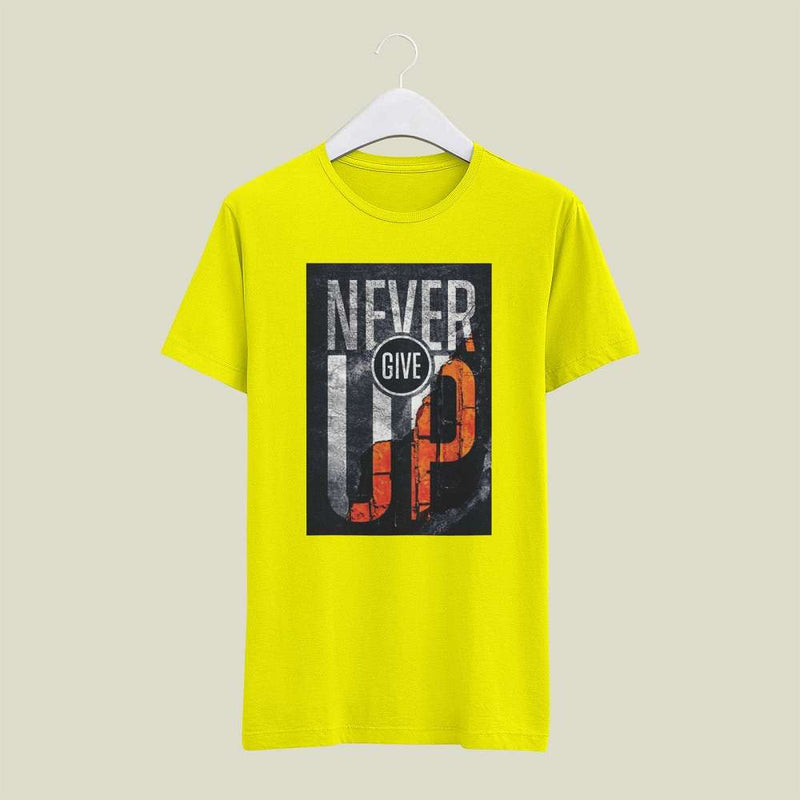 Premium Cotton Never Give Up Tees