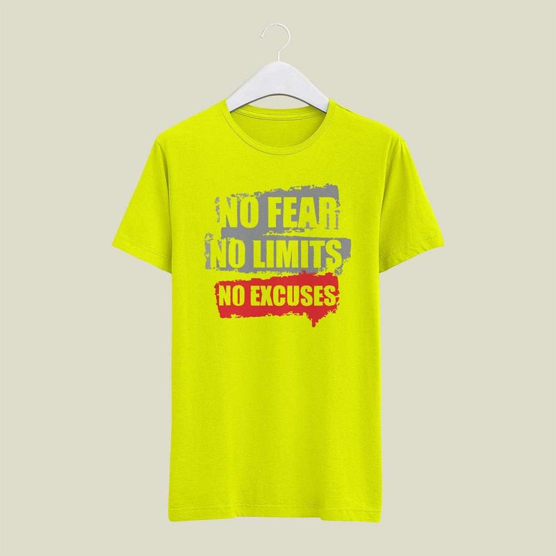 Premium Cotton No Fear No Limits Tees