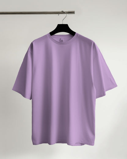 Lavender Oversized Premium Cotton T-shirts