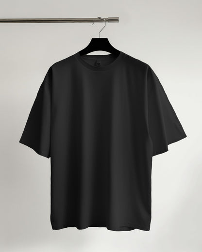 Black Oversize Premium Cotton T-shirts