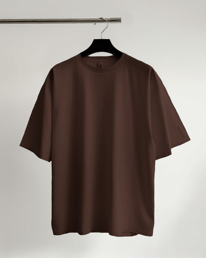 Brown Oversized Premium Cotton T-shirts