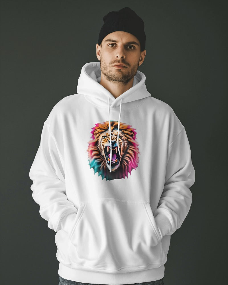 Angry Lion Vibrant Hoodie