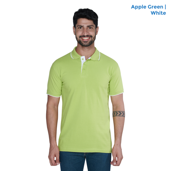 Premium Polo Neck Collar Apple Green T-shirts