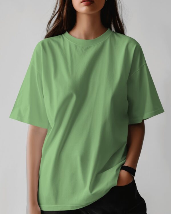 Oversize Seafoam Green Premium Cotton T-shirts