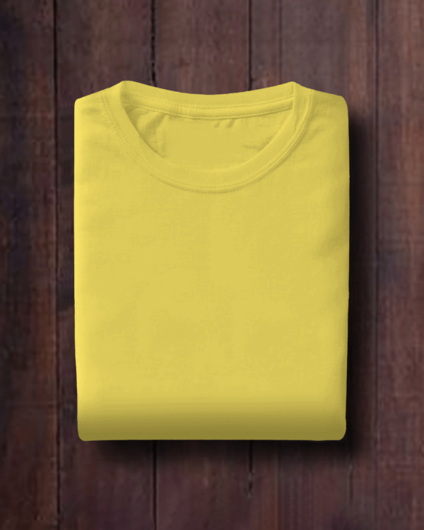 Premium Cotton Plain Lime Yellow T-shirts