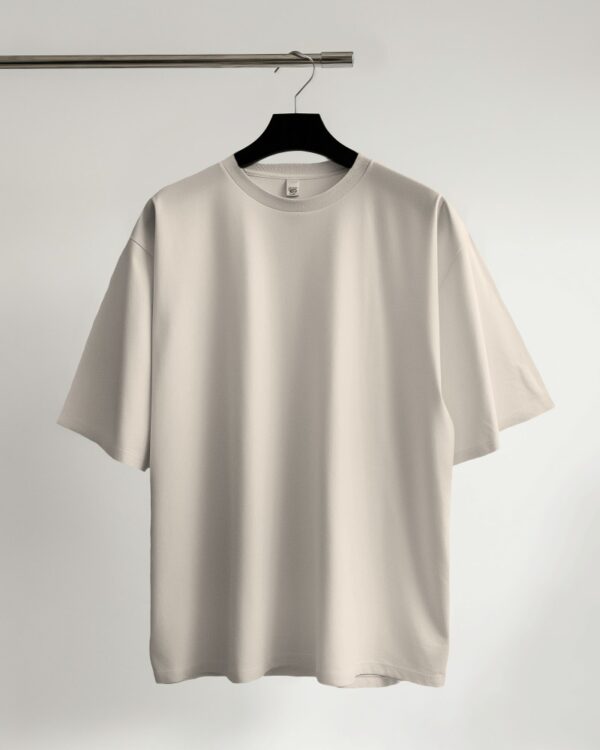 Half White Oversize Premium Cotton T-shirts